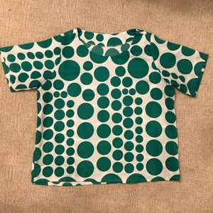 Green Polkadot T shirt